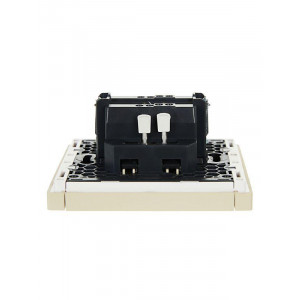 FORTE&PIANO Выключатель 1-клавишный проходной 10А FP403 ваниль IEK FP-V12-0-10-1-K10