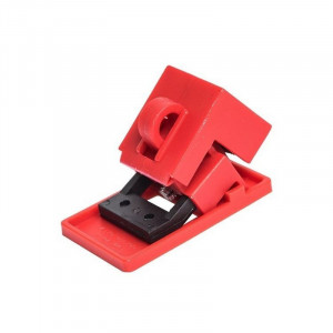 gwrD11, Блокиратор флажковых автоматов малый, полипропилен и нейлон, ширина флажка – до 18 мм, цвет – красный, 1 шт/упак