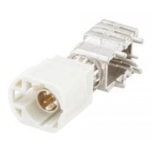 D4S20Y-40MA5-B, РЧ соединители / Коаксиальные соединители Right Angle Plug PCB w/Housing T&R White