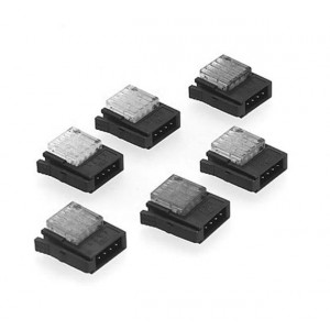 37104-B163-00E-MB, Проводные клеммы и зажимы 4P IDC WIREMNT SKT 24-26 AWG ORANGE