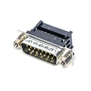 L17DAFRCA15P, Стандартные соединители D-Sub  IDC MALE 15P FLAT RIBBON CABLE