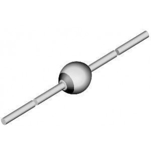 BZT03C120-TR, Диод защитный TVS 100В порог 167В предел SOD57