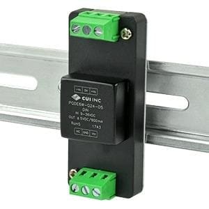 PQDE6W-Q24-D24-DIN, Преобразователи постоянного тока в постоянный с изоляцией 6W 9-36Vin +/-24Vout +/-125mA Iso Reg DIN