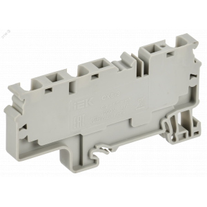 ARMAFIX Клемма пружинная CX6-3 6мм2 трехконтактная серая IEK AF-CT40-00-3-K03-006