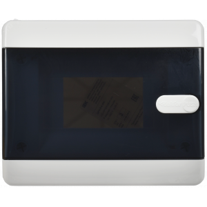 Корпус пластиковый навесной на 6 модулей ЩРН-П-6 IP41 UNION Compact черная прозрачная дверь UIC-KP12-N-06-41-K01