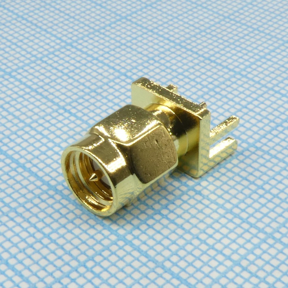 Изображение товара Разъем SMA для монтажа на печатной плате с штекером прямого типа
