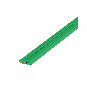 Кабель плоский 5х4 00.710.0304.7, Плоский кабель 5 полюсов, серия gesis NRG, сечение: 5х4 мм кв., материал изоляции: halogen-free, цвет: зеленый