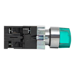 Переключатель BD21 2P c зеленой подсветкой 230В NO PROxima xb2-bk21-g-230