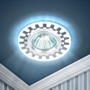 DK LD47 SL Светильник декор cо светодиодной подсветкой MR16, зеркальный (50/2000) Б0037358