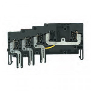 Клемма для датчиков WKF 1.5 KOE, Клемма для подключения датчиков, тип фиксации провода: пружинный, номинальное сечение: 1,5 мм кв., 10A, 65V, ширина: 5 мм, цвет: черный, тип монтажа: на поддон для клем KOI