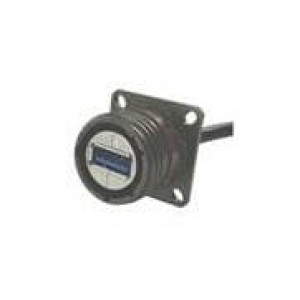 USB3FTV2SANF459, USB-коннекторы SZ 15 Sq Flange Rcpt USB Nickel