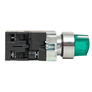Переключатель BD33 3P c зеленой подсветкой 230В NO PROxima xb2-bk33-g-230