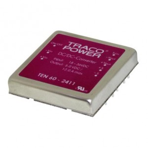 TEN 60-4815, Преобразователи постоянного тока в постоянный с изоляцией Product Type: DC/DC;Package Style: 2"x2";Output Power (W): 60;Input Voltage: 36-75 VDC;Output 1 (Vdc): 24;Output 2 (Vdc): N/A;Output 3 (Vdc): N/A