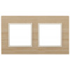 14-5302-11 Рамка на 2 поста, дерево, Elegance, клён+сл.кость (5/50/1200) Б0034576