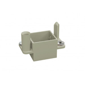Держатель контактных вставок HPDF-02-M-1, Вилочная рамка, для 2 модулей, пластик