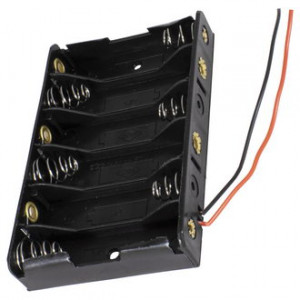 BH364A AA 6X1, Батарейный отсек BH364A AA 6x1, открытый