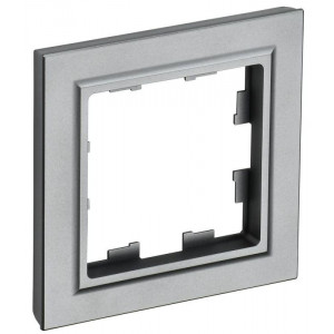 Рамка 1-м BRITE РУ-1-БрС сталь BR-M12-K46