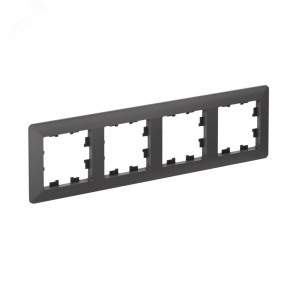 ATLASDESIGN AIR 4-постовая РАМКА, БАЗАЛЬТ/дымчатый черный ATN221404