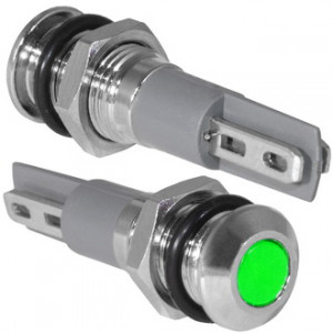 GQ6PF-G, Индикатор антивандальный серии GQ6, зеленый12-24В