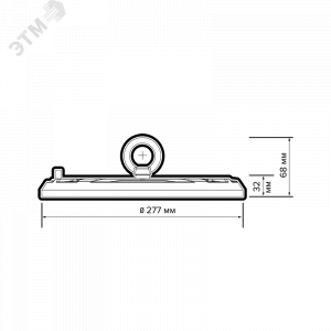Светильник светодиодный PHB UFO 10 150Вт 5000К 90град. IP65 ДСП для высоких пролетов (high bay) Pro JazzWay 5052499