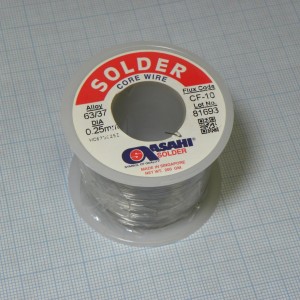 Припой Sn63Pb37 0.25мм 200гр CF10, Sn63Pb37