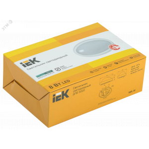 Светильник LED ДПО 5020 8Вт 4000K IP65 овал белый LDPO0-5020-08-4000-K01