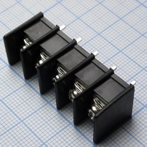 DG25C-B-05P-13-00A(H), Барьерный клеммный блок 5 контактов. Серия DG25C-B