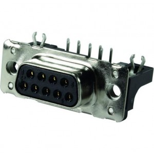 09662566617, Стандартные соединители D-Sub  DSUB SV FEM SSDP ANG73-254 15P