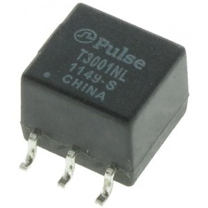 T3001NLT, Трансформаторы звуковой частоты / сигнальные трансформаторы SMD T3/DS3/E3/STS-1 100uH 1-Port