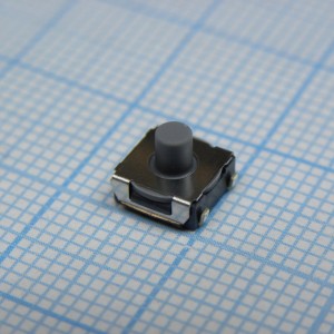 B3SL1022P, Кнопка тактильная 6.2Х6.5Х2.5mm h=2.6мм 1.96N(200гр) 0.05А 12В 100000циклов SMD монтаж
