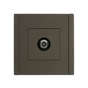 FORTE&PIANO Розетка TV проходная FP329 серый IEK FP-A10-P-K03