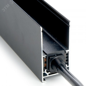 Соединитель-коннектор прямой черный для низковольтного шинопровода 41973