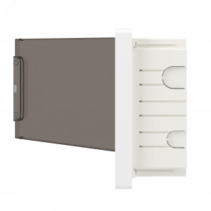 Щиток 12 мод встраиваемый FRAME ЩРв-П-12, белый, с тонированной дверцей, с 2  шинами PEN на 6 и 8 отв. F12B1WD DKC F12B1WD