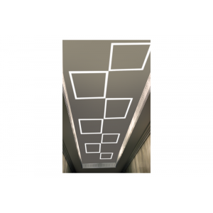 Светильник-рамка светодиодный LBS-2301 45Вт 4500К 5000лм блок питания в компл. бел. 13985