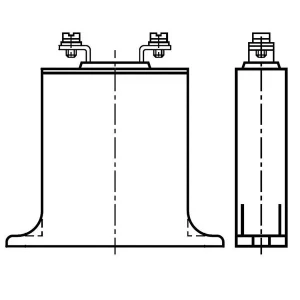 B72232B0271K001, Варистор из оксида металла 275В переменного тока/350В постоянного тока 25000A 430В предел болтовое крепление