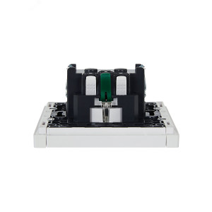 Розетка СП FORTE&PIANO FP214 16А с заземл. без защ. шторок безвинт. крепл. бел. IEK FP-R11-16-1-K01