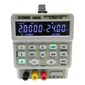 ELEMENT 3005D, Источник питания регулируемый 0-30В до 5A с программным управлением и памятью