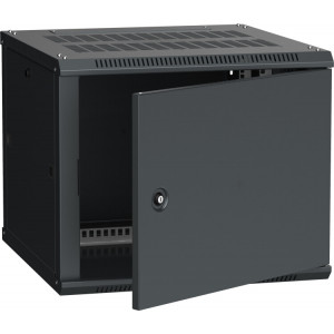 Шкаф LINEA W 9U 600x600 мм дверь металл, RAL9005 LWR5-09U66-MF