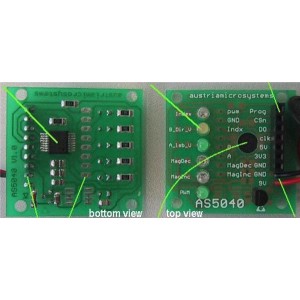 AS5040-SS_EK_AB, Инструменты разработки магнитного датчика AS5040 Adapter Board