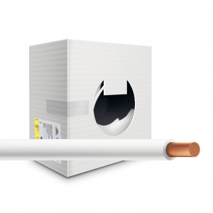 Провод монтажный cabH07Z1-K-1x1.5-b100-whi, UNIFLEX-LSZH. Провод монтажный H07Z1-K 450/750В 1x1.5мм2 Cu5 DIN VDE 0281, белая изоляция из полиолефина НГc-LSZHTx (100м.)