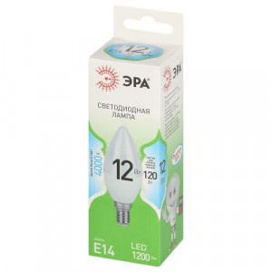 Лампа светодиодная LED 12 Вт 1200Лм 4000К свеча нейтральный E14 220-240В LED B35-12W-840-E14 Green Line Б0067140
