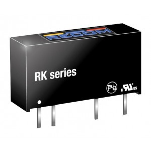 RK-0505S, Преобразователь DC-DC на печатную плату вход 5В выход 5В 0.2A 1Вт медицинского применения 4-Pin SIP туба