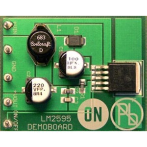 LM2595ADPBCKGEVB, Средства разработки интегральных схем (ИС) управления питанием LM2595ADJ D2PAK BUCK DB