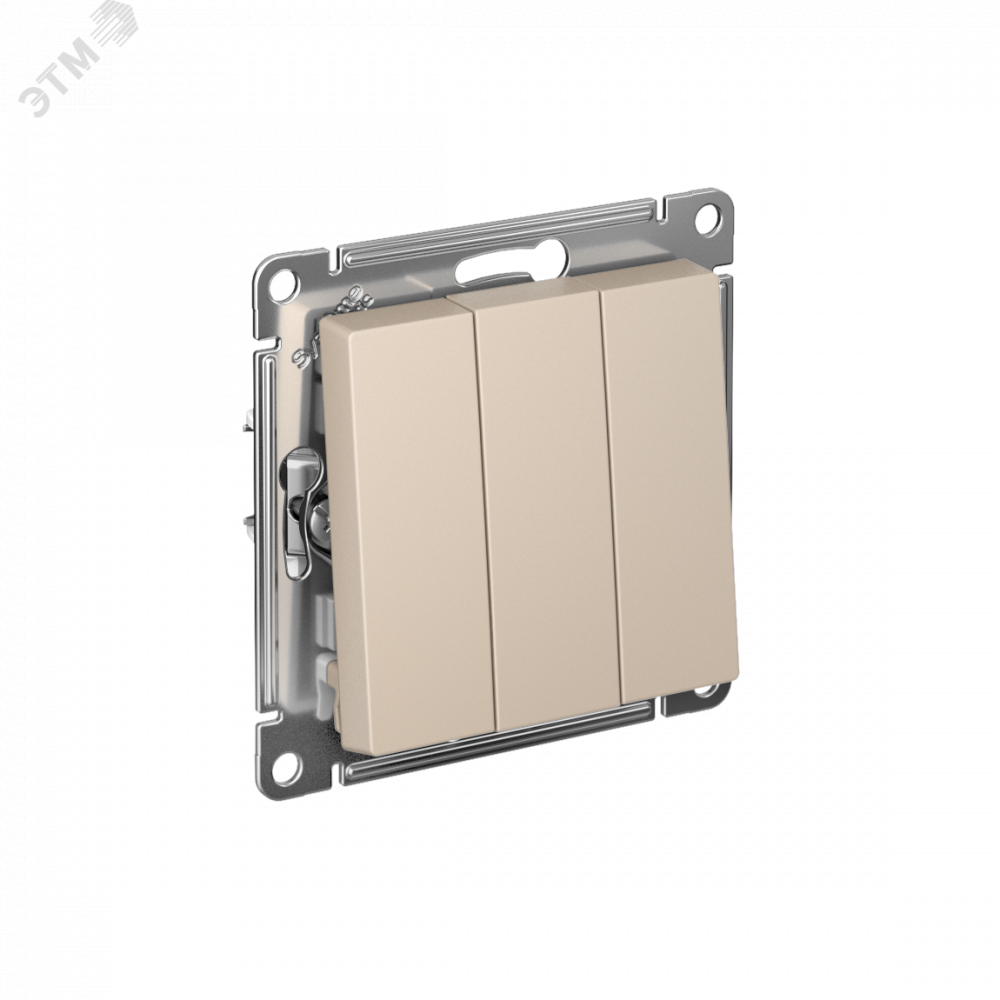 Изображение товара Выключатель 3-кл AtlasDesign 10AX песочный Schneider Electric