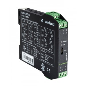 Модуль cores C2 M2-A, Разделительный усилитель с гальванической развязкой четырех цепей, входной сигнал: напряжение, ток, термопара, потенциометр; выходной сигнал: напряжение, ток, 2 аналоговых выхода, цифровой преобразователь, ширина 17,5 мм, винтовая фиксация провода, серия