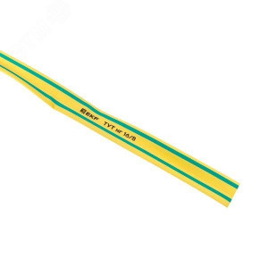 Термоусаживаемая трубка ТУТ нг 16/8 жел-зел рулон PROxima tut-16-yg
