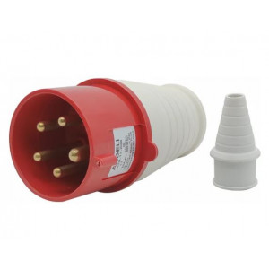 ВИЛКА ПЕРЕНОСНАЯ AM-025 32A 380V~415V 3P, ВИЛКА ПЕРЕНОСНАЯ AM-025 32A 380V~415V 3P+N+E IP44 (ANDELI)