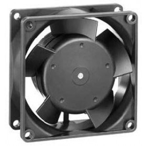 8556V, Вентиляторы переменного тока AC Tubeaxial Fan, 80x80x38mm, 230VAC, 36CFM, 11W, 35dBA, Ball Bearing, Terminals