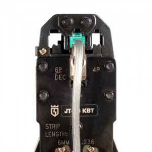 JT-03, Клещи для обжима разъемов 8Р8С (RJ-45), 6Р6С (RJ-12), 6P4C (RJ-11), 6Р2С, 4P4C, 4P2C (RJ-22), встроенные модули