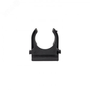 Держатель для труб (клипса) d16мм черн. (уп.10шт) Plast derj-z-16b